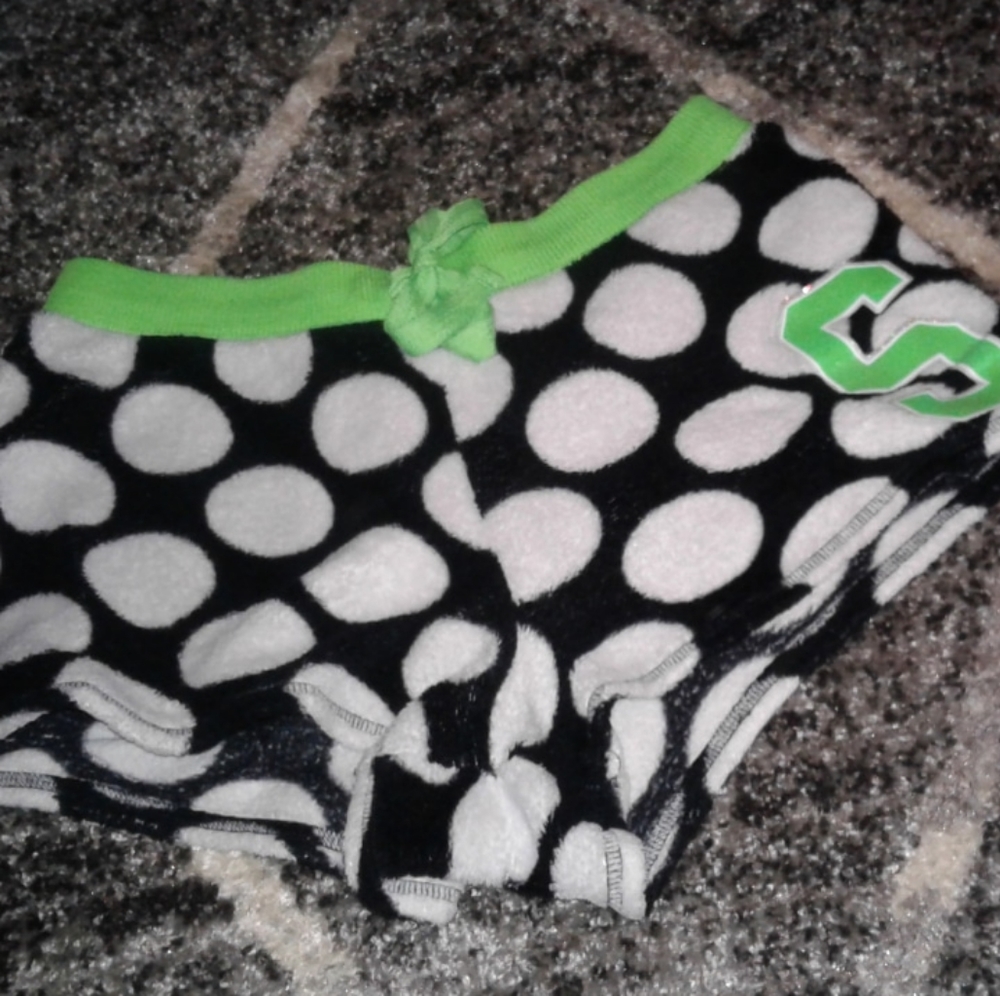 Justice Polka Dot "S" PJ Shorts